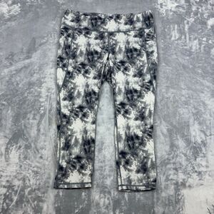 J. Jill Fit Performance Leggings Womens Size XL Gray Tie Dye Stretch Athleisure